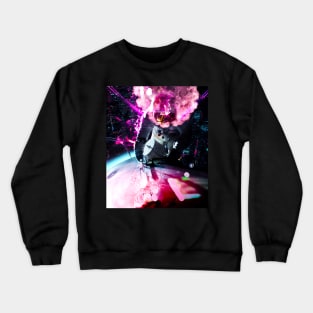 Astronaut Cyber Punk Neon City Crewneck Sweatshirt